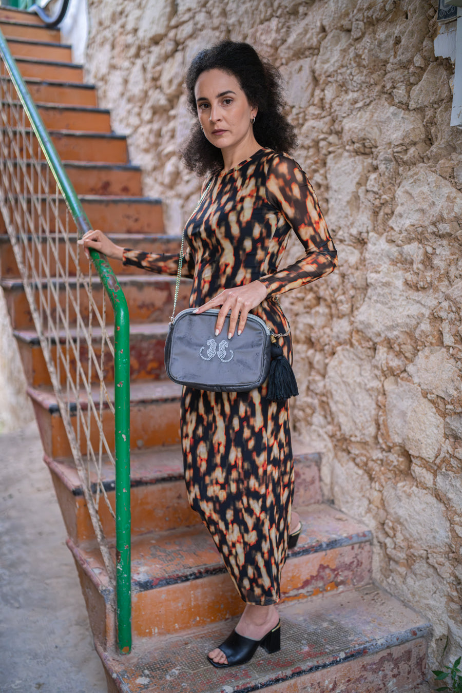 Grey Busi with Leopards